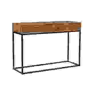 Acacia Wood Block Design Console Table